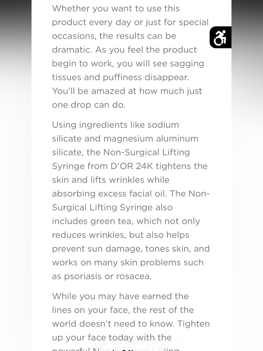 D'OR24K Prestige Instant Lifting Syringe - Picture 4 of 8